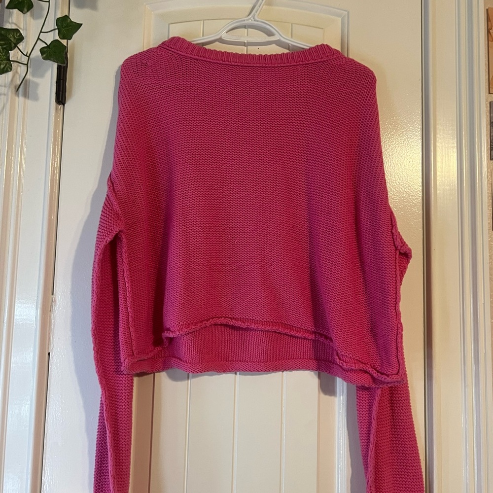 Pink Free people sweater